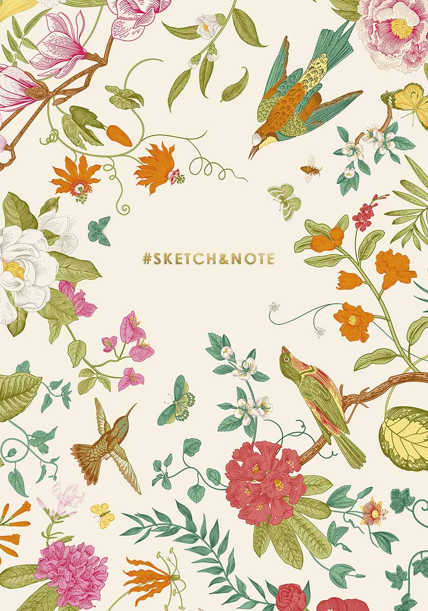 Зошит для ескізів Sketch Note А5 64 арк без лініювання софт тач тисн крем блок 364 Асорті