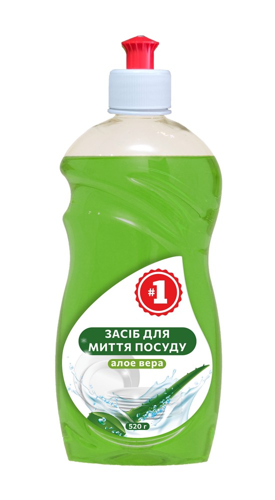 Средство для посуды #1 520г, алое вера