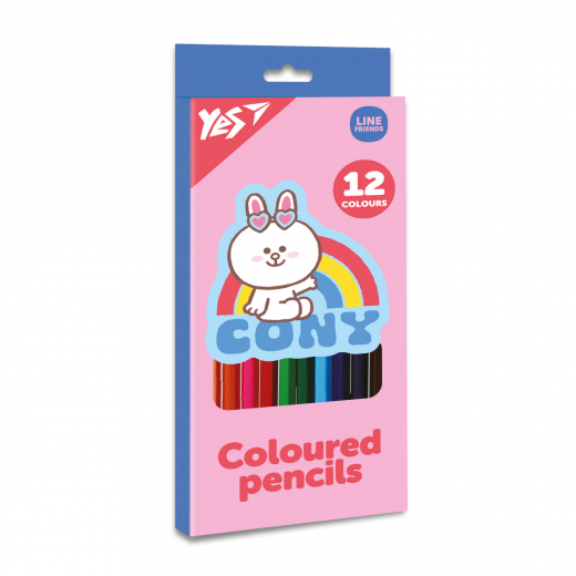 Олівці Yes Line Friends 12 кол