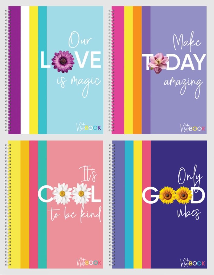 Книга обліку А4 96 арк тв палітурка клітинка лам серія COVER NOTEBOOK