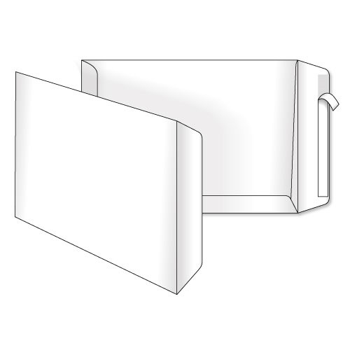 Конверт C4 324х229 білий СКЛ 0+1 клапан боковий