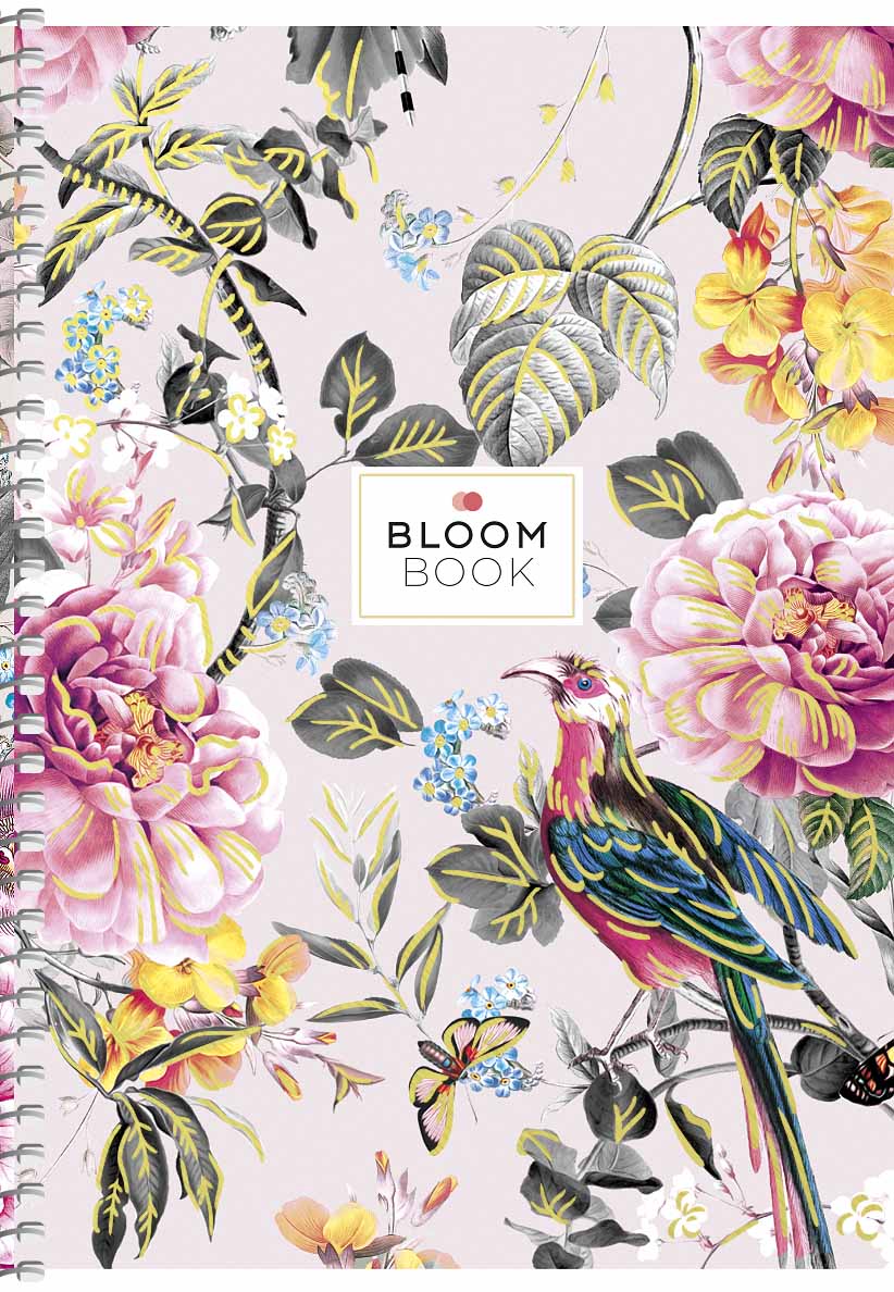 Блокнот А5 80 арк спіраль клітинка тверда обкл тисн фольгою STUDENT 6092 Асорті