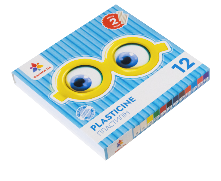 Пластилін GAMMA`UA 10+2 кол, 144 г, стек (200320)