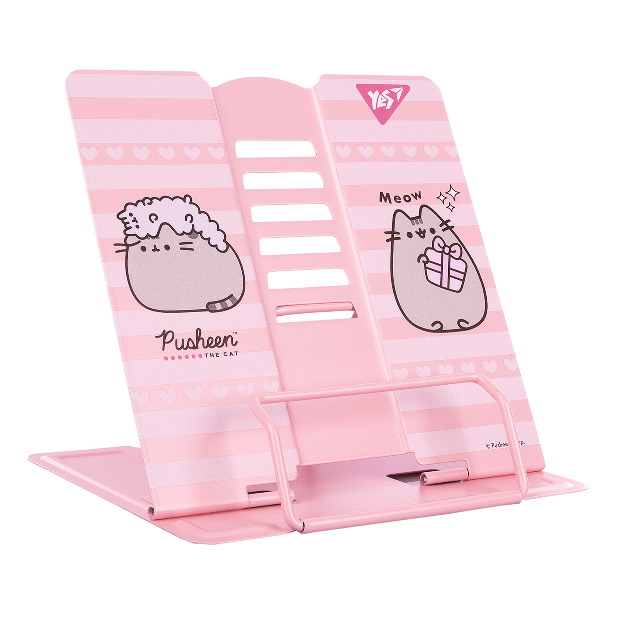 Підставка під книгу Yes Pusheen рожева метал