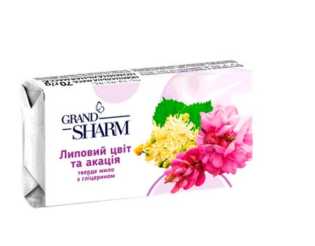 Мыло туалетное Grand Шарм 70 г, липовый цвет и акация