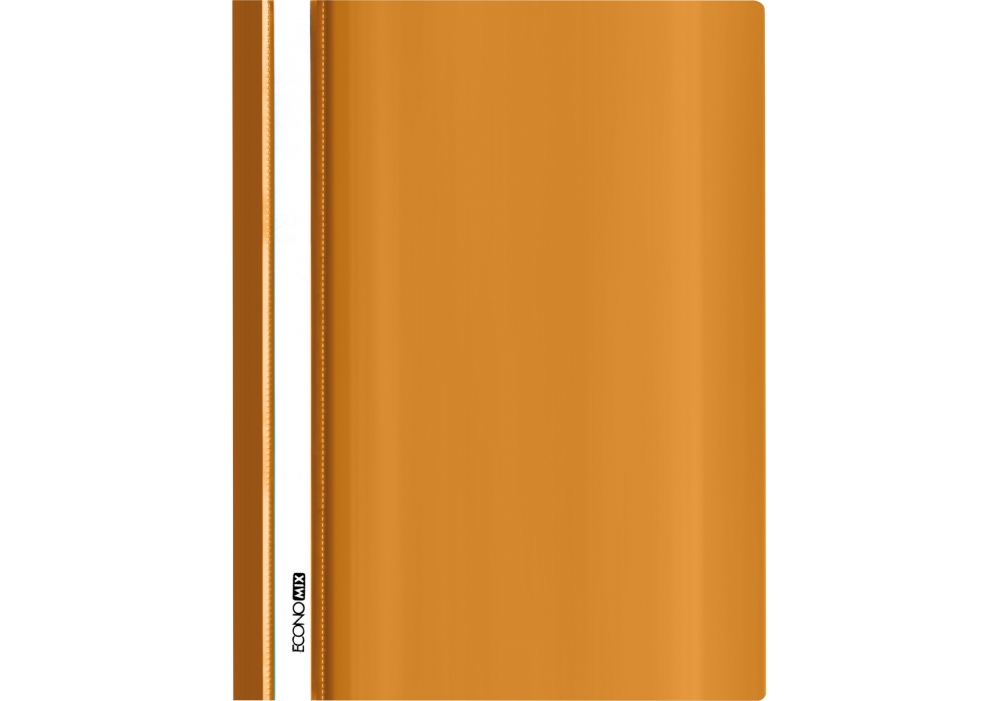 Скоросшиватель А4 без перф. Economix, глянец оранжевый