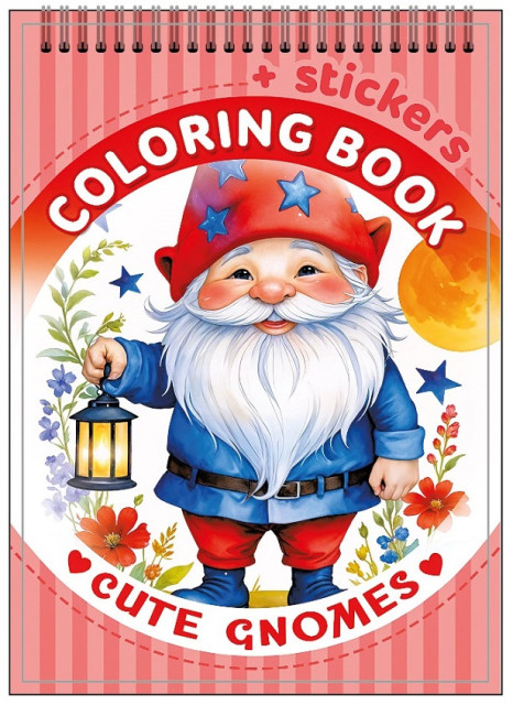 Розмальовка з наклейками Милі гноми