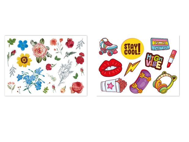 Тату Квіти, stay cool 145х105 см, 2 шт