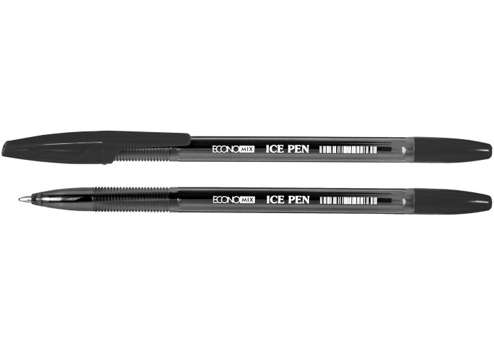 Ручка кулькова Economix Ice pen 0,5 чорна