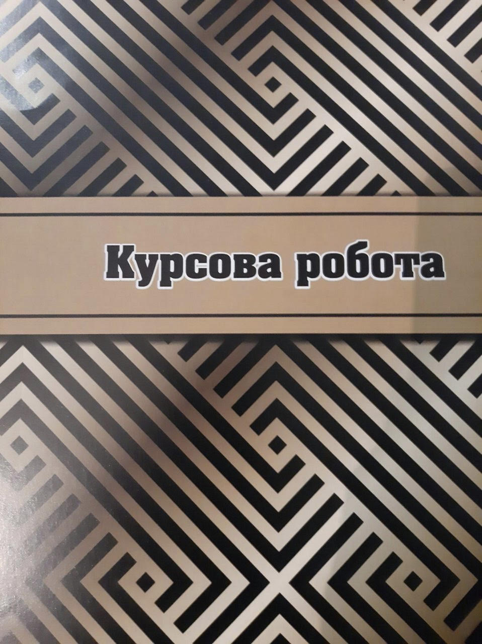 Папка для курсової роботи 76 арк рамка тасьма