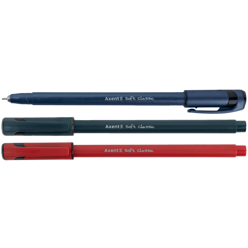 Ручка масляная Axent Soft Classic 0,7 синяя