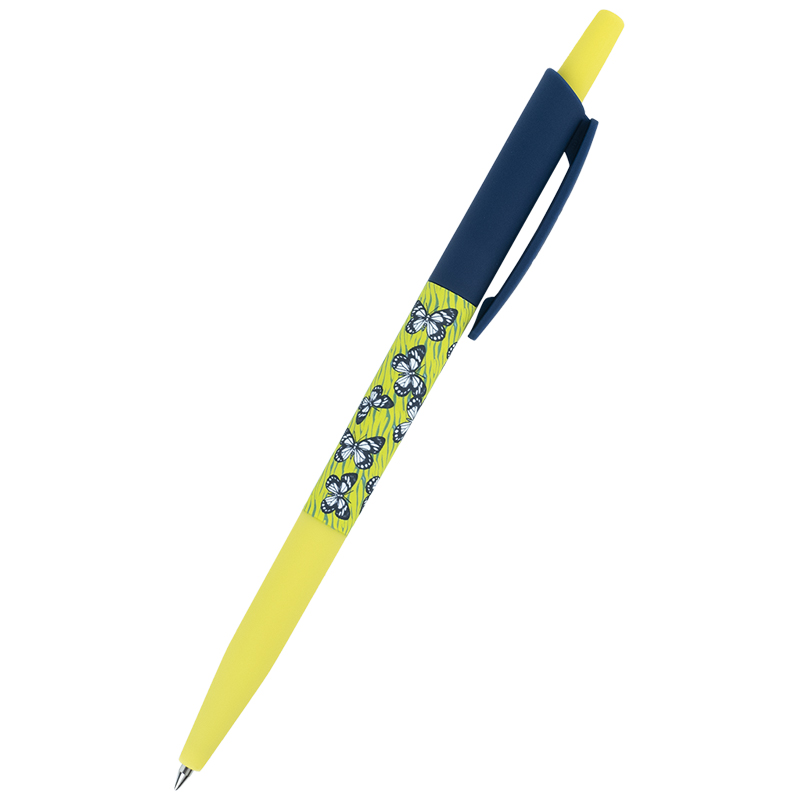 Ручка кулькова автомат Axent Butterfly 0,5 синя