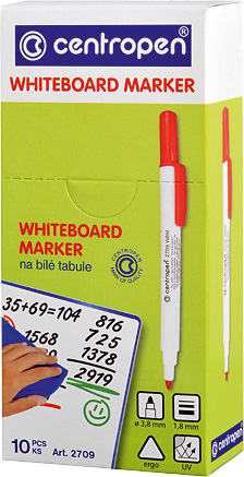 Маркер для досок Centropen 2709 1,8 мм красный