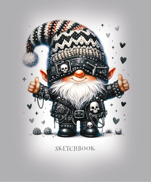 Скетчбук 148*105 мм 24 арк мат. ламінація Ельф