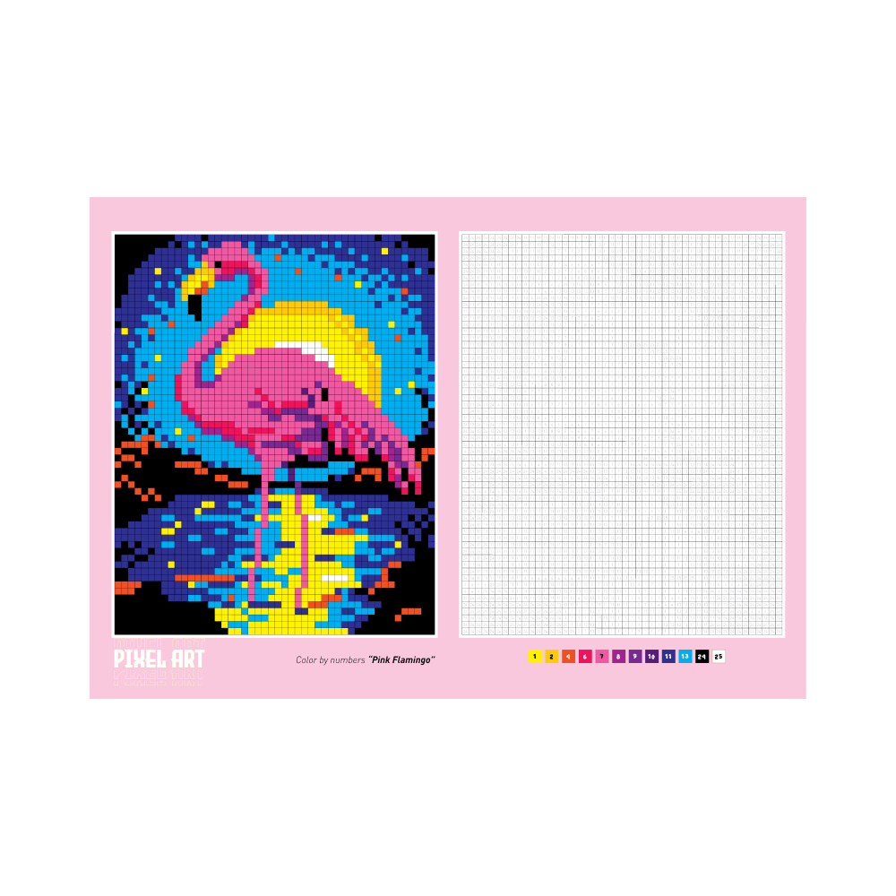 Розмальовка PIXEL Art мікс