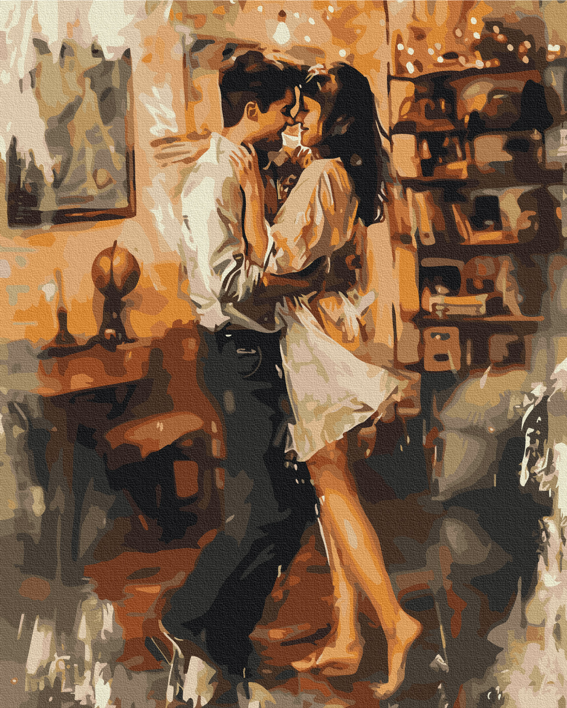 Картина за номерами 40х50 В обіймах кохання