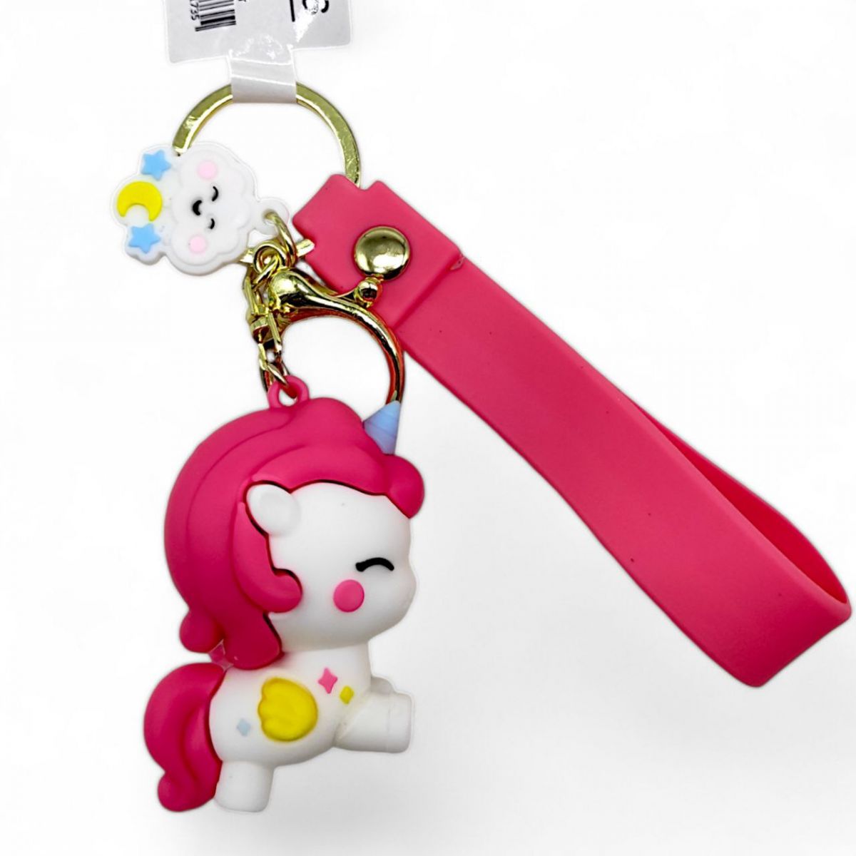 Брелок Единорог малиновый