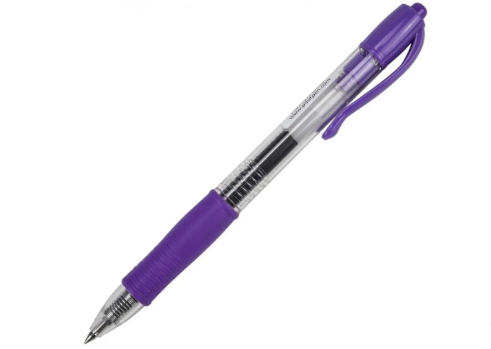 Ручка гелева автомат Pilot BL-G2-7 0,7 фіолетова