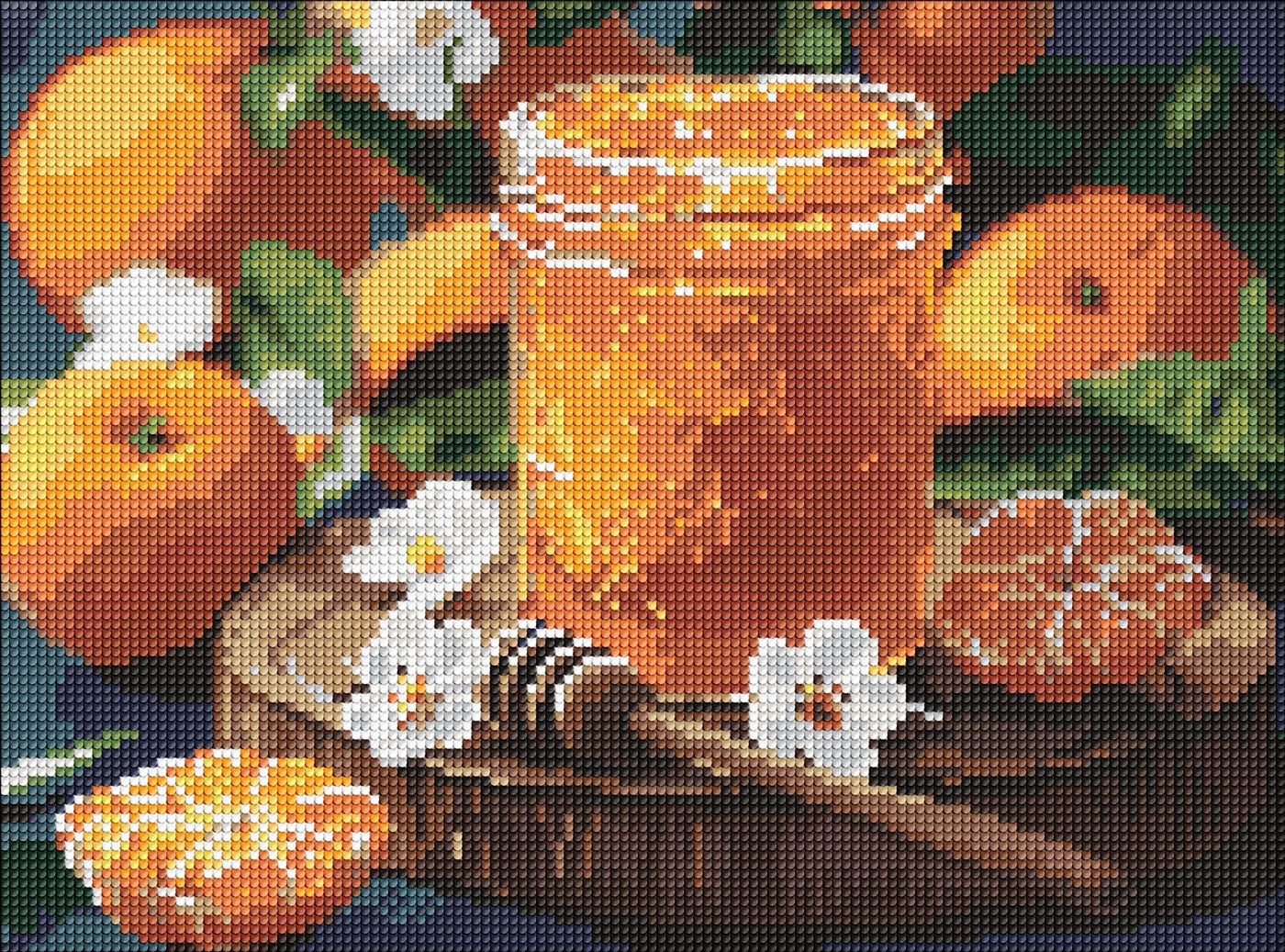 Алмазная мозаика 30×40 см Мандариново варенье