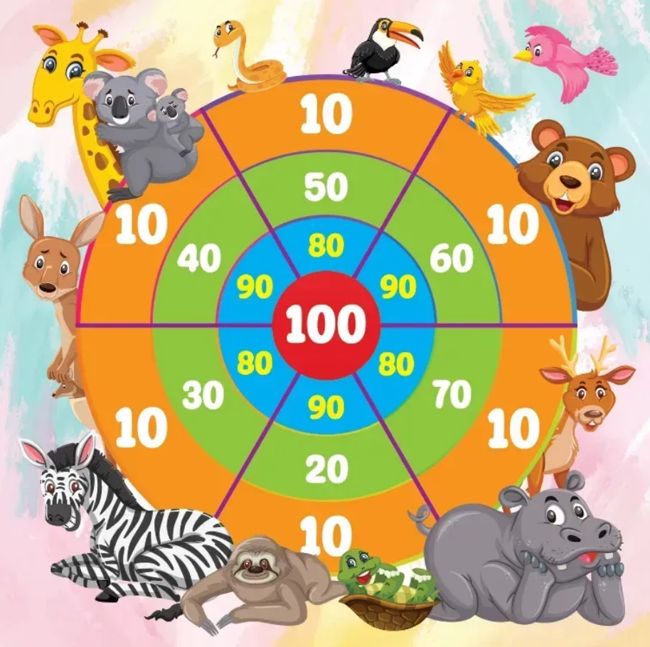 Дартс магнитный Animals 30 см, квадратный