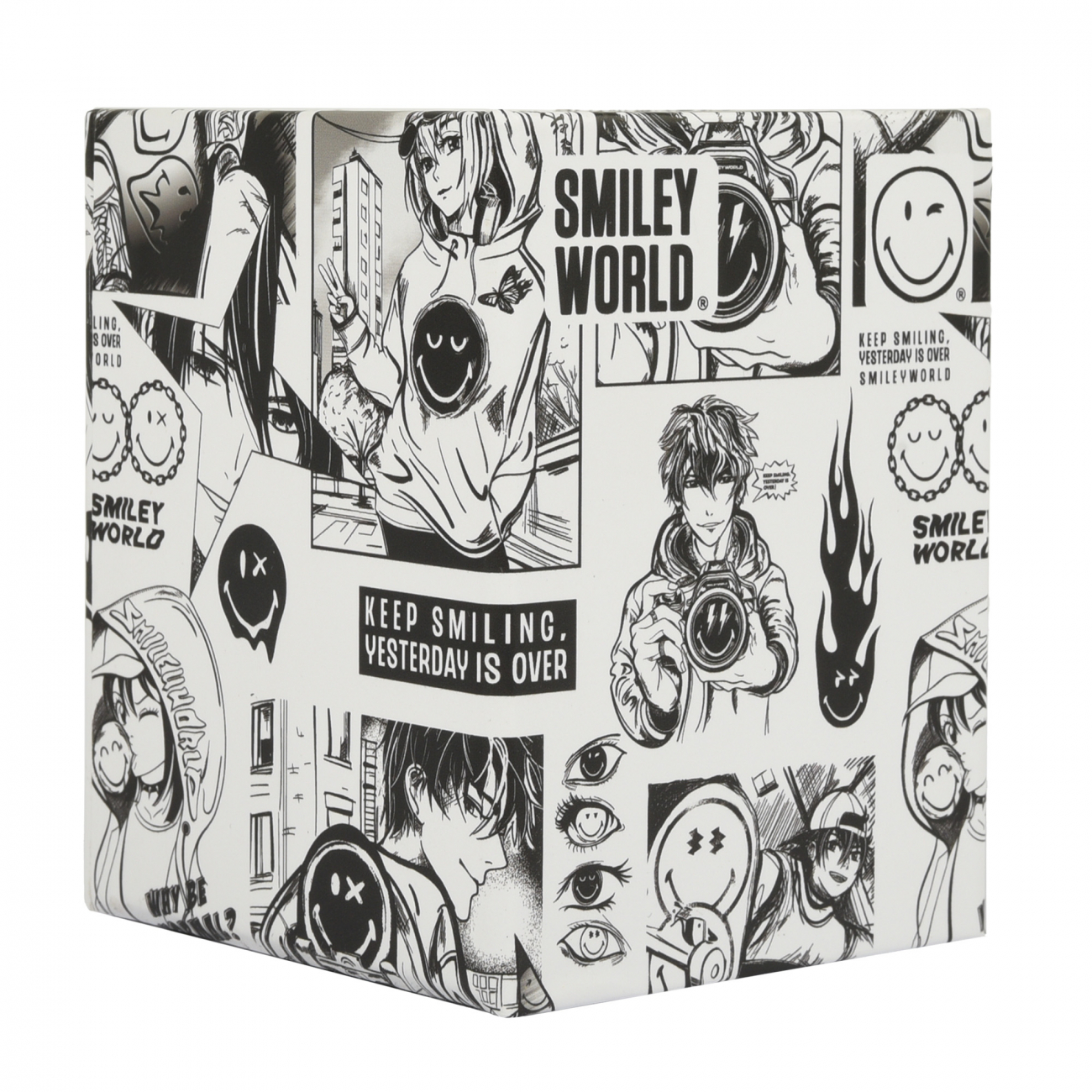 Підставка для ручок квадратна Yes Smiley World картон