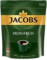 Кофе растворимый Jacobs Monarch , пакет, 120г