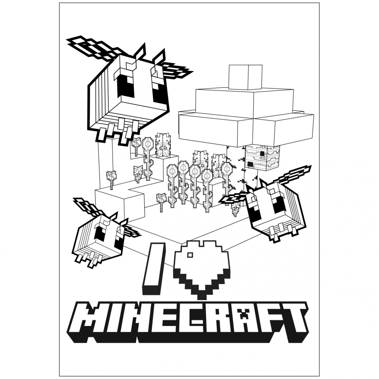 Розмальовка А4 Yes Minecraft_2