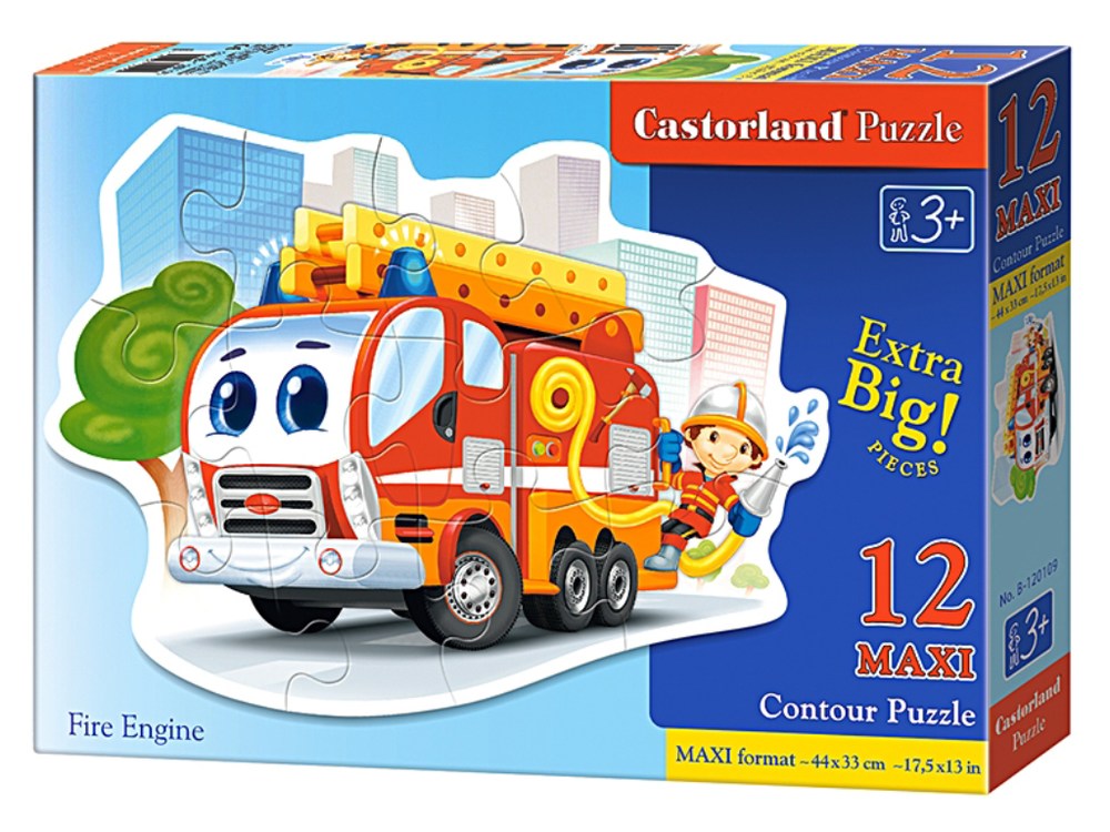 Пазлы 12 maxi элементов "Пожарная машина"