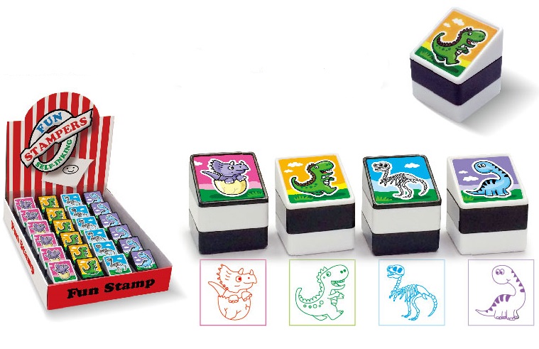 Штампи дитячі Динозаври МІКС/шт