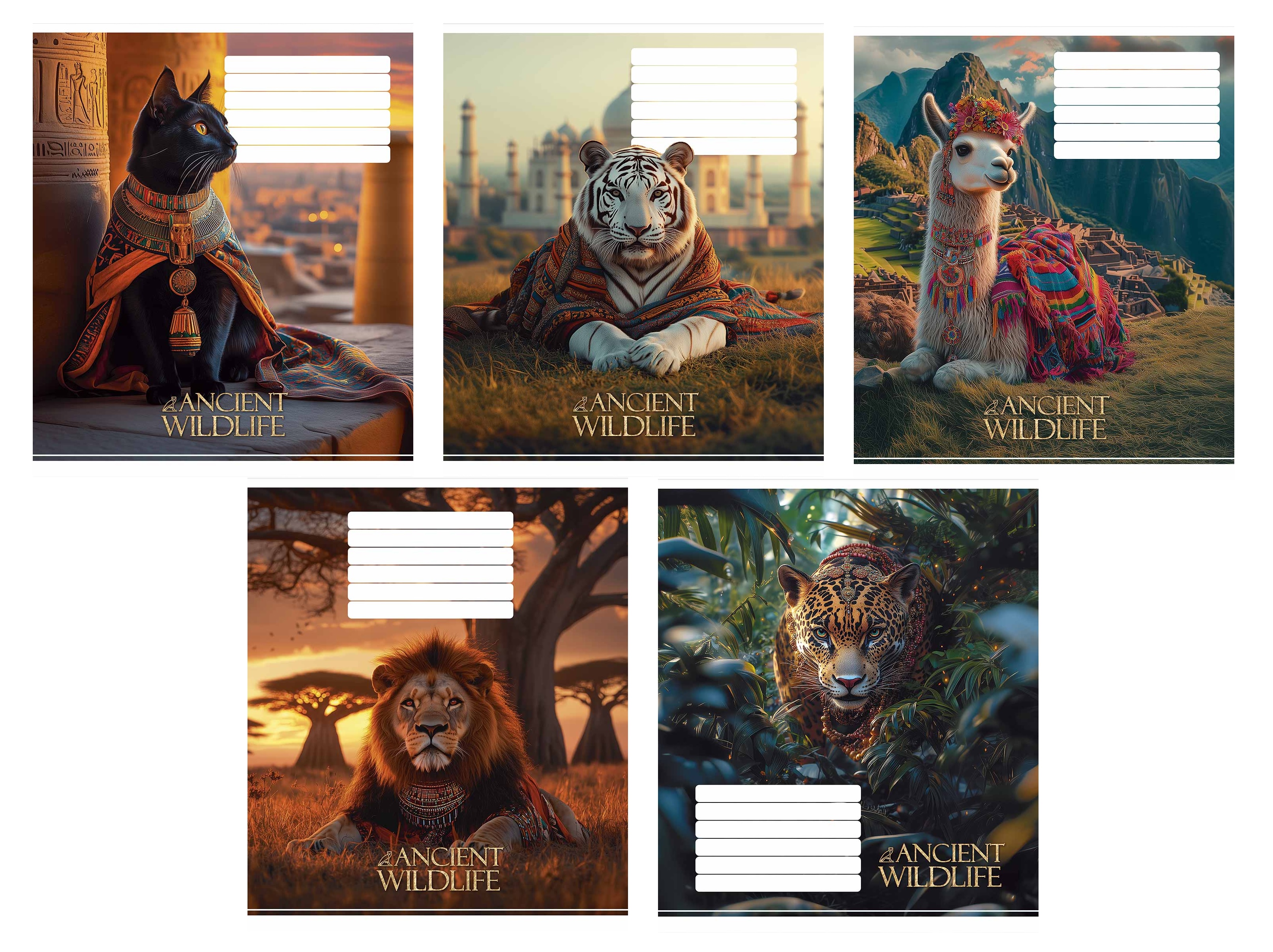Тетрадь 24 л клетка 3547 Wildlife 2025 уни