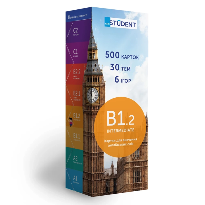 Картки для вивчення англійської мови English Student Intermediate B1.1