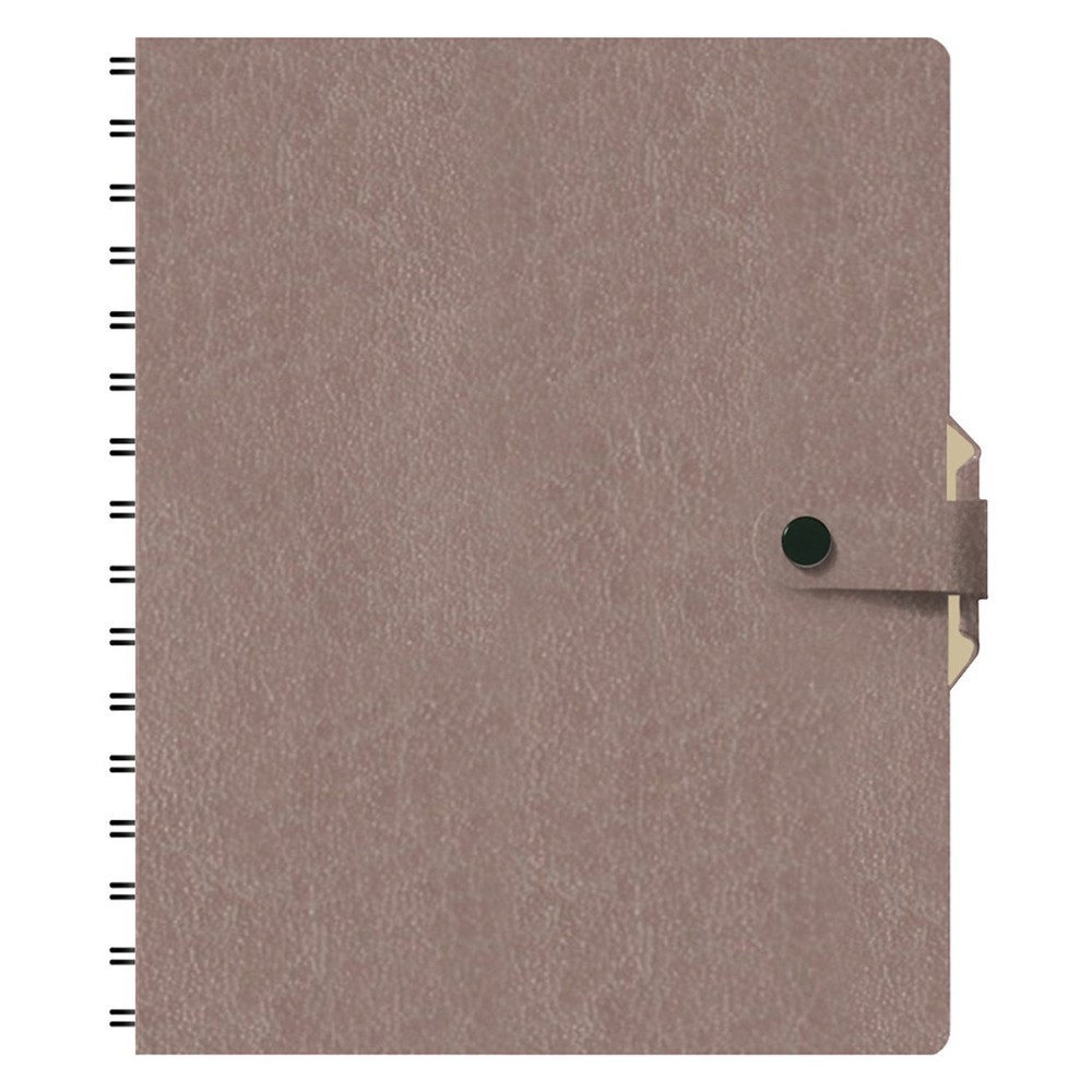 Щоденник недат. на спиралі А5 м'яка обкладинка лінія срібло