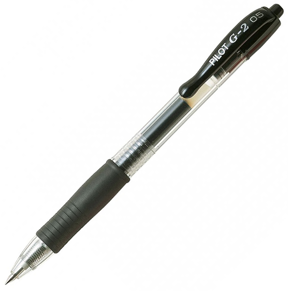 Ручка гелева автомат Pilot BL-G2-5 0,5 чорна