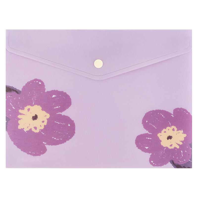 Папка на кнопці А5+ Axent Lavender-4