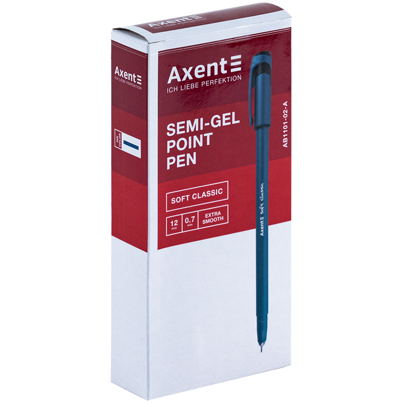 Ручка масляная Axent Soft Classic 0,7 синяя
