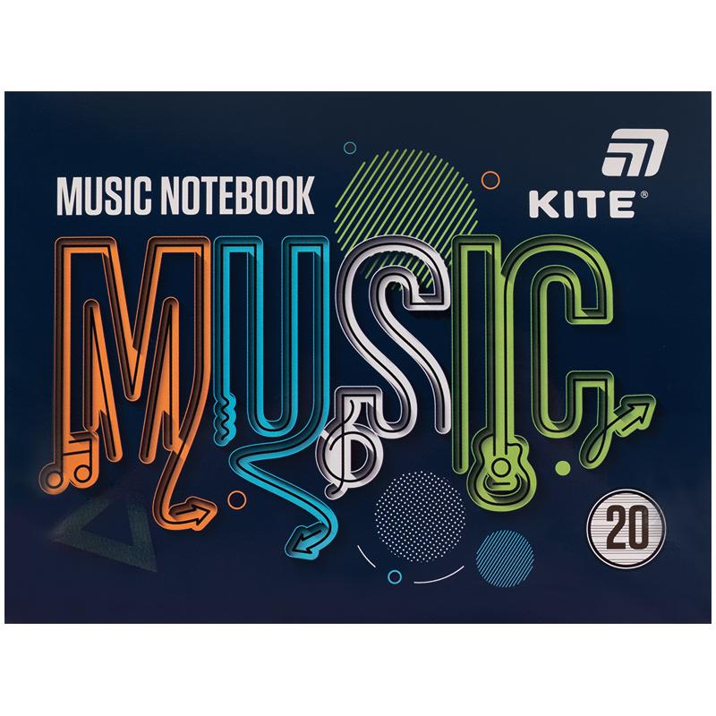 Зошит для нот А5 20 арк Music