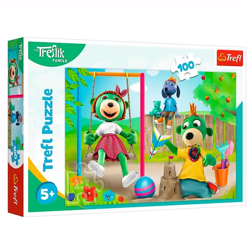 Пазлы 100 элементов Веселые Трефлики