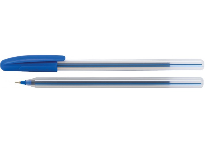 Ручка масляная Economix Line 0,7 синяя