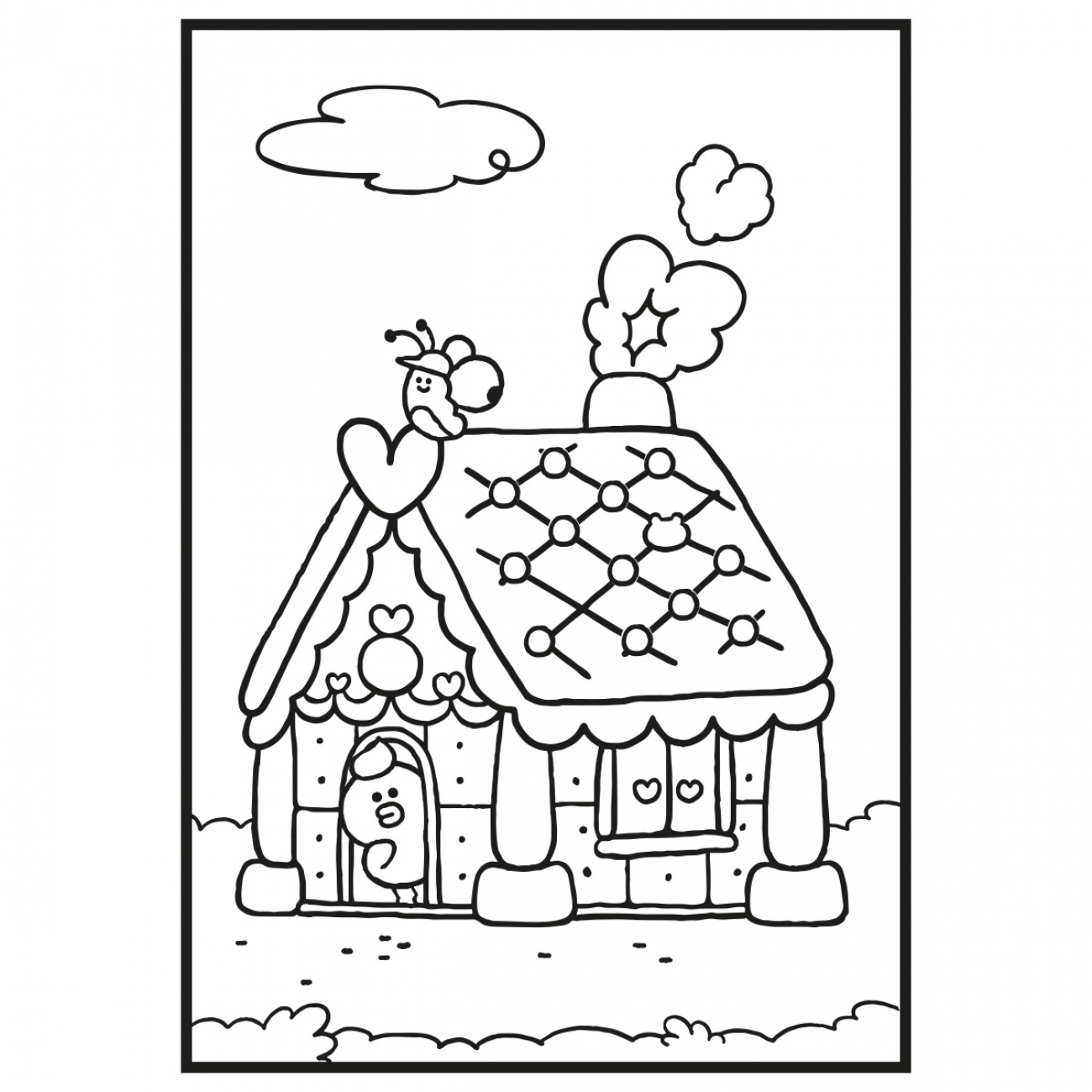 Раскраска Yes Line Friends