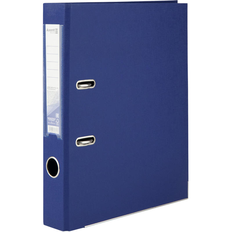 Папка-регистратор А4 50 мм двустор. Delta, синяя