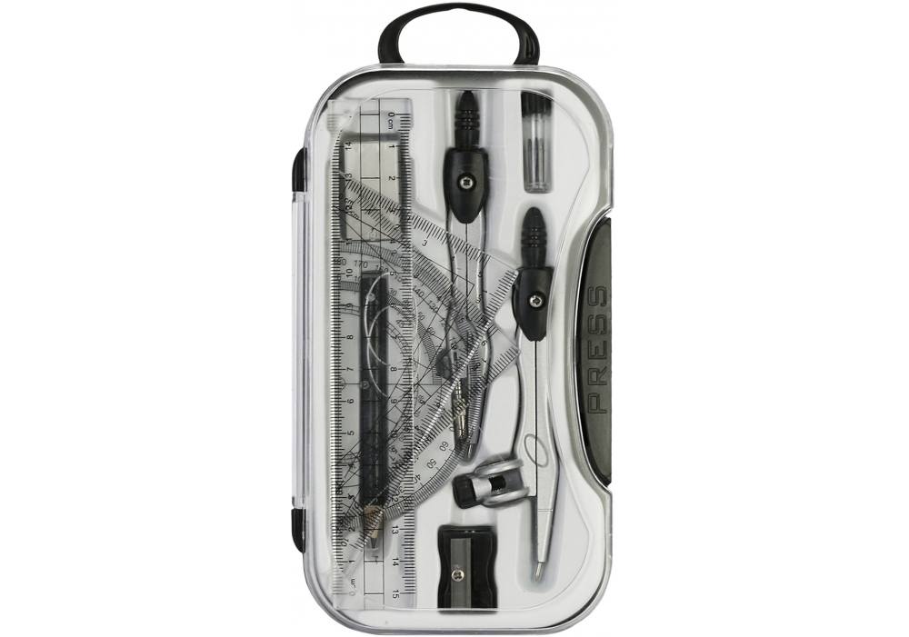 Готовальня 8 пр. Maxi, черная