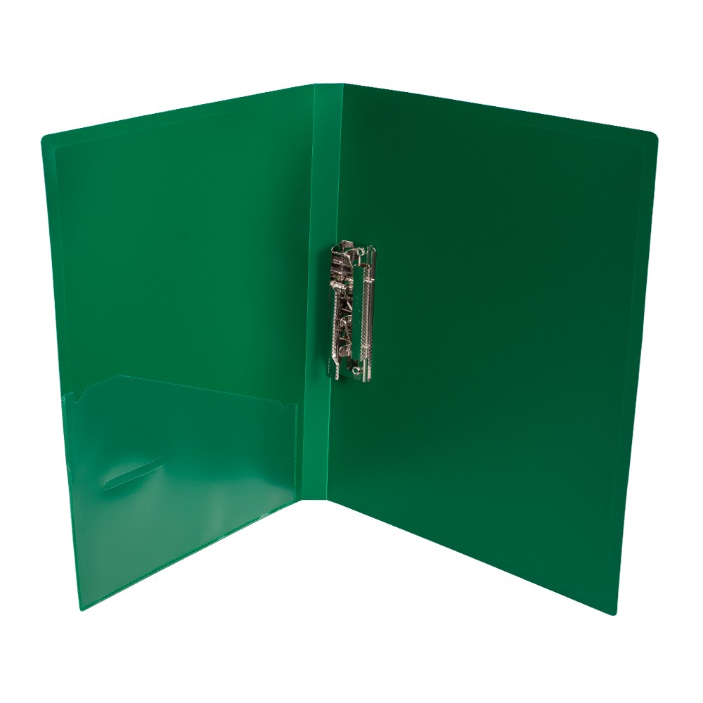 Папка з боковим притиском Economix Light, зелена