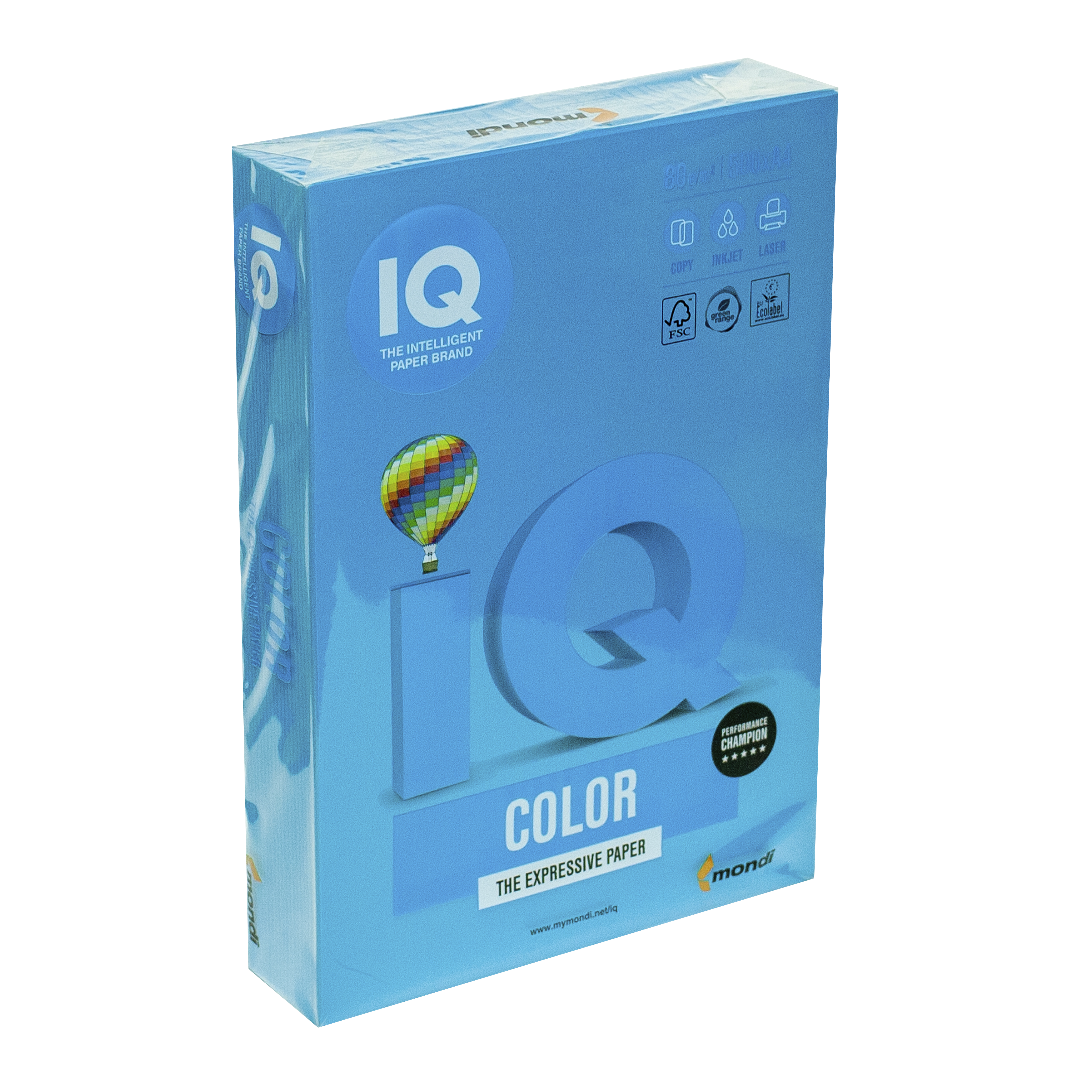 Папір кольоровий А4 IQ Color 80 г/м2 DB49 насичений темно-синій 500 арк