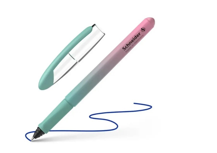 Ручка-ролер Schneider Voyage корпус блакитно-рожевий