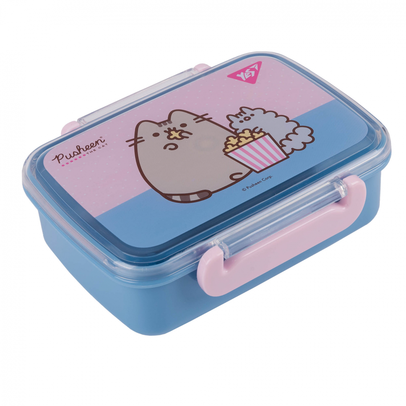 Ланчбокс 420 мл Pusheen рожево-блакитний