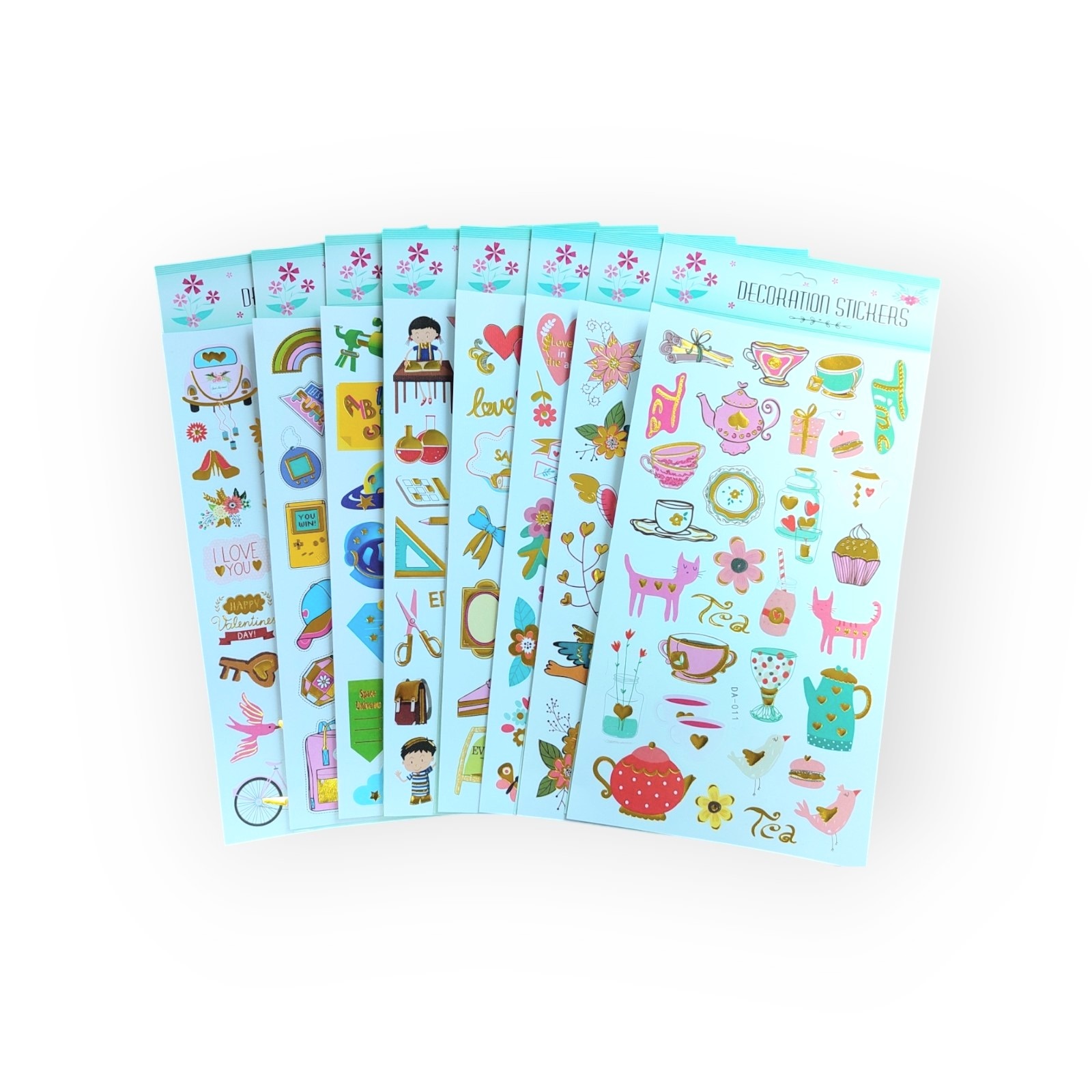 Наліпки 15х31 см декоративні мікс