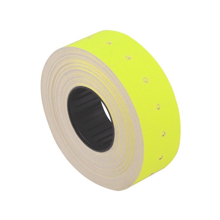 Етикет стрічка прямокутна жовта 21х12 мм 1000 шт в рул Economix