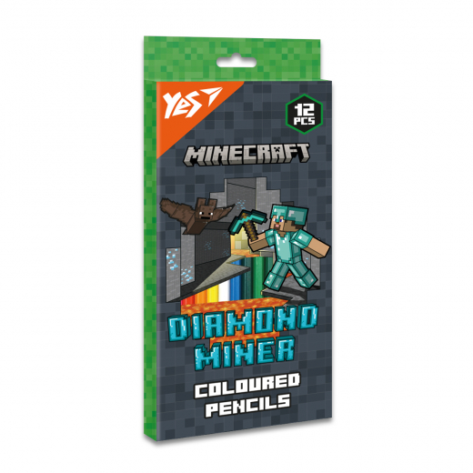 Олівці Yes Minecraft Diamond Miner 12 кол