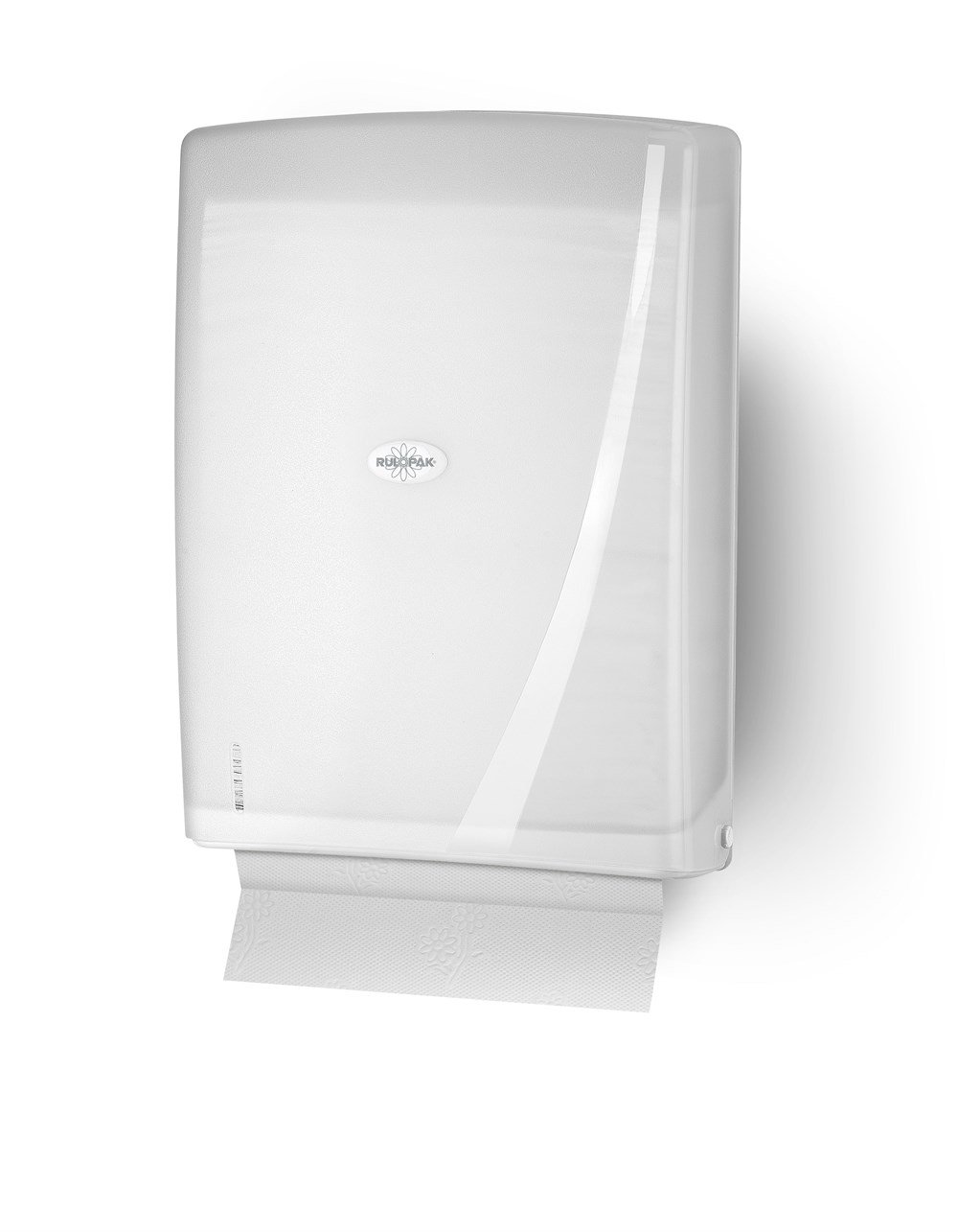 Диспенсер Rulopak для бумажных полотенец в пачках Z-сборки, пластиковый, белый, 38,5*11*28см.