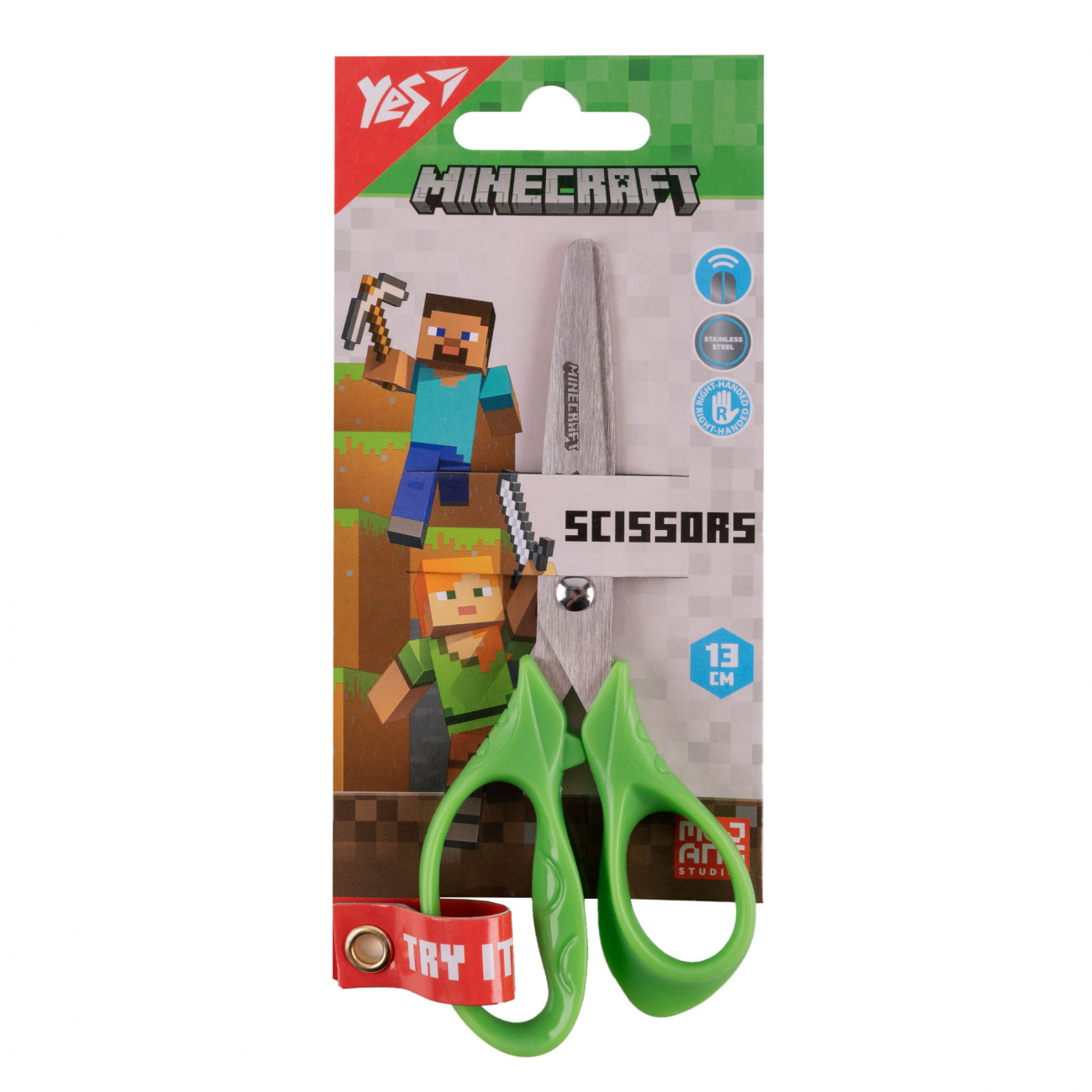 Ножиці дитячі 13 см Yes Minecraft